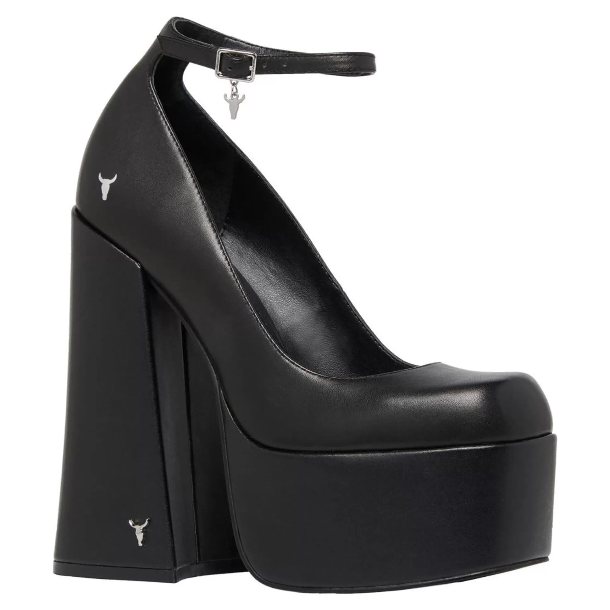 Woman Windsor Smith High Heels*Dizzy Black Leather