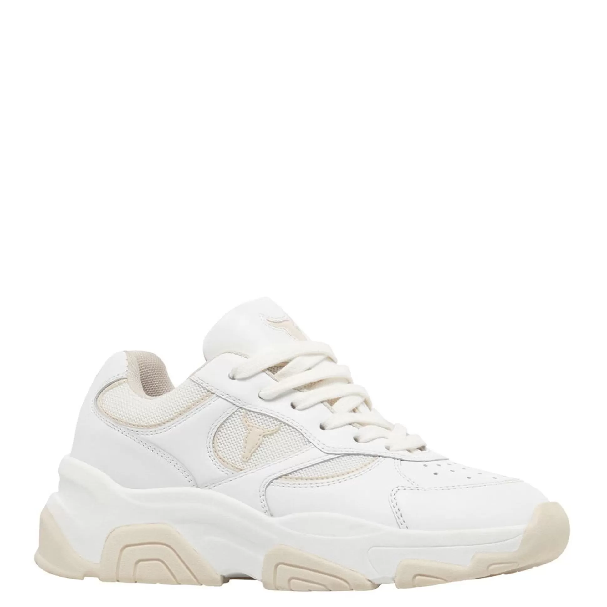 Woman Windsor Smith Sneakers*Ghosted White Leather / Blonde