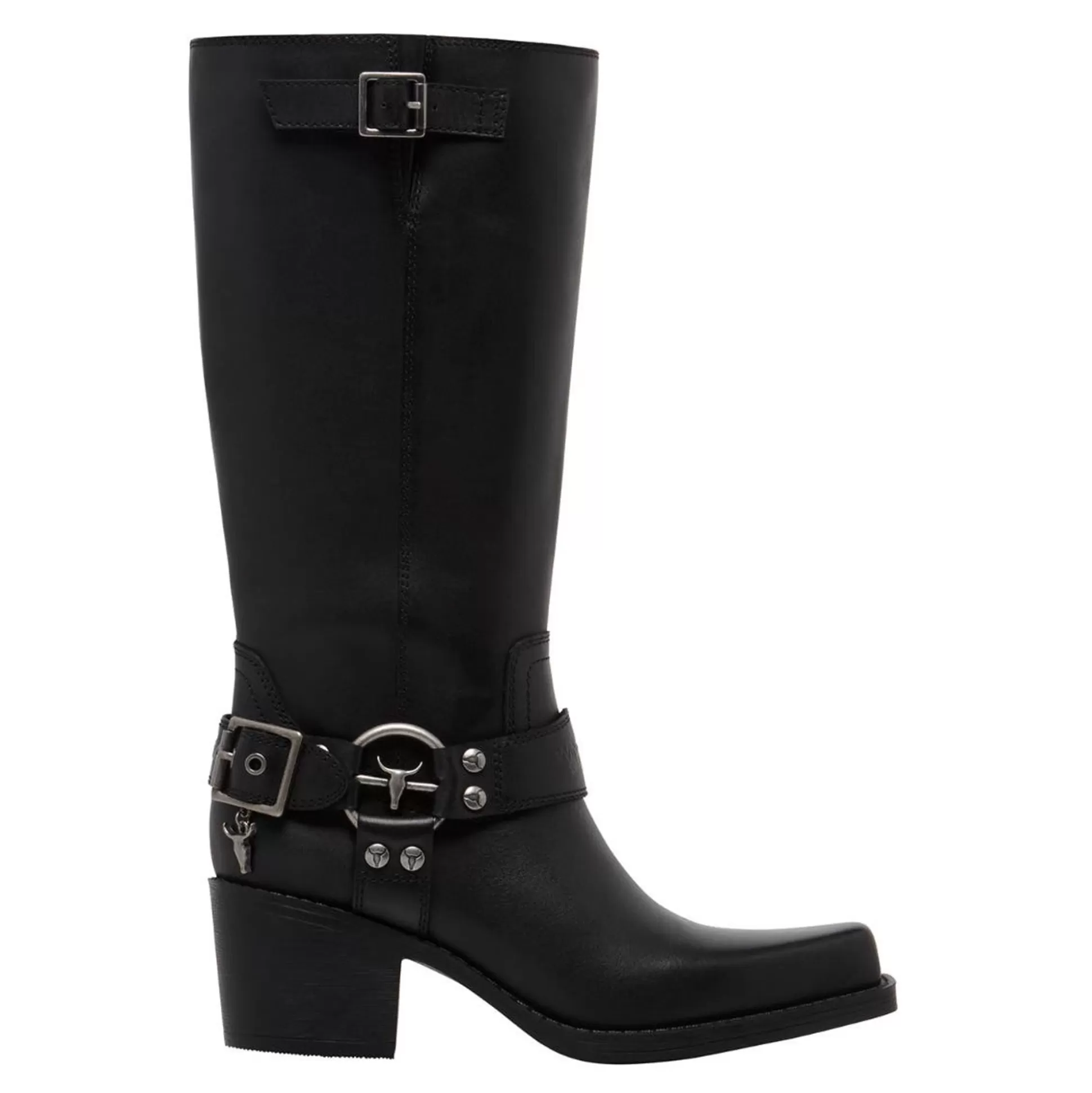 Woman Windsor Smith Platform Boots*Hooked Black Leather