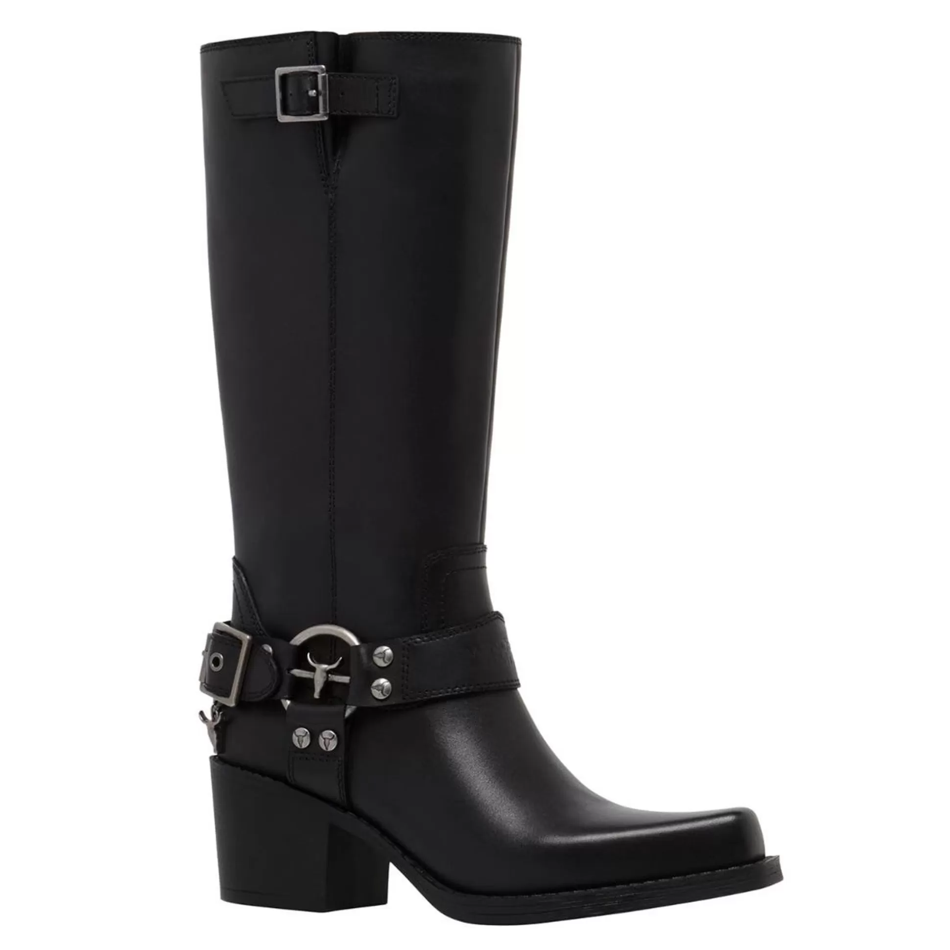 Woman Windsor Smith Platform Boots*Hooked Black Leather