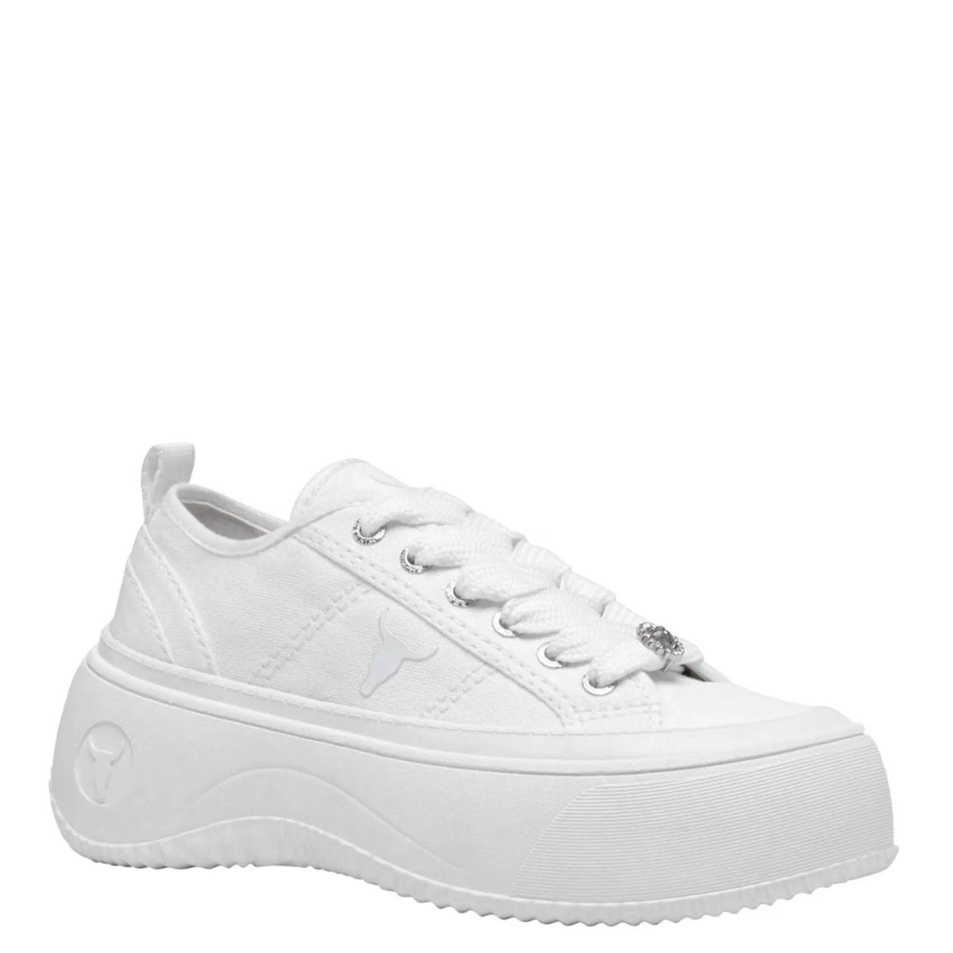 Woman Windsor Smith Sneakers*Intentions White Canvas / White Sneakers