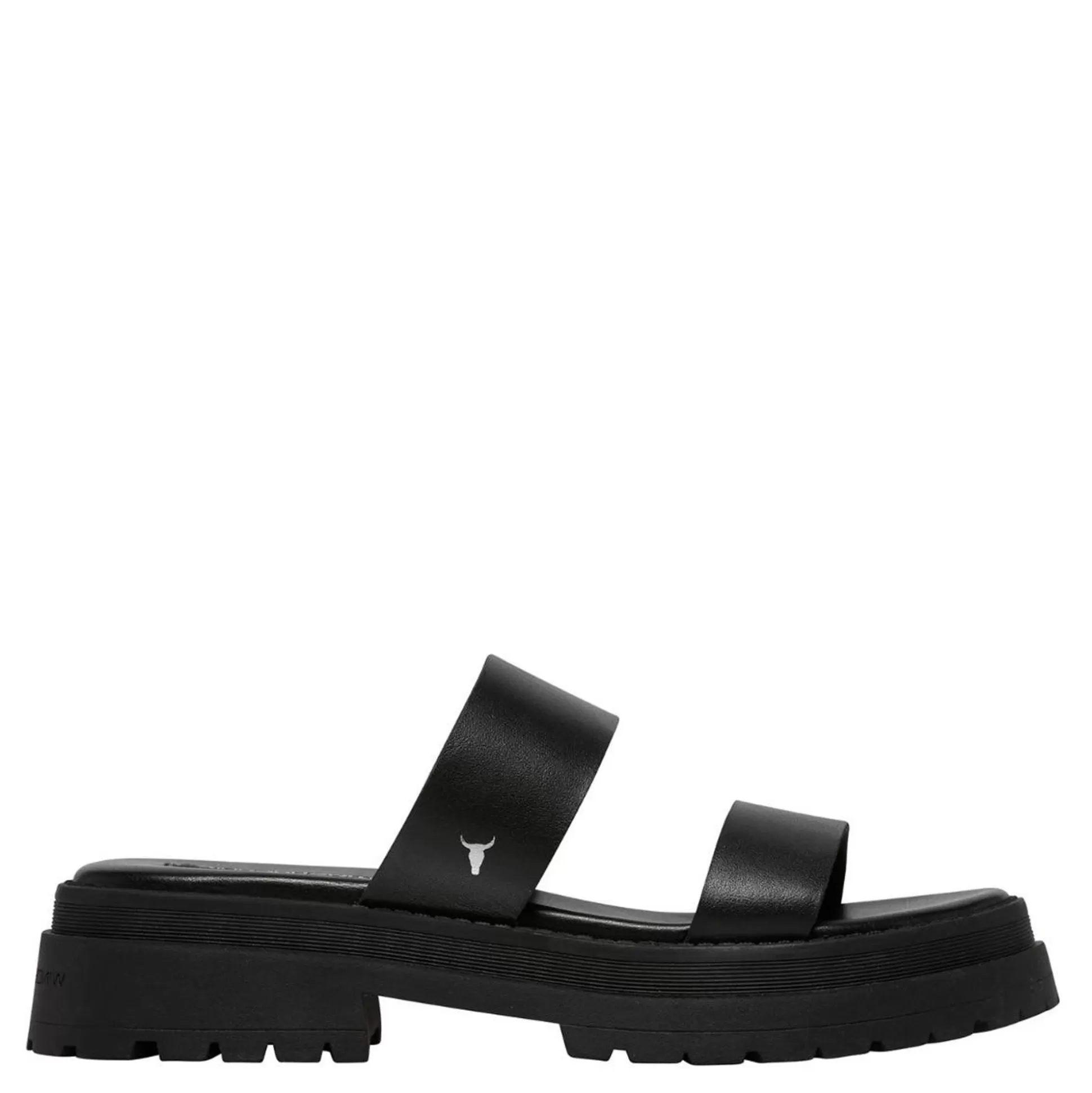 Woman Windsor Smith Chunky Sandals*Laser Black Leather Sandal