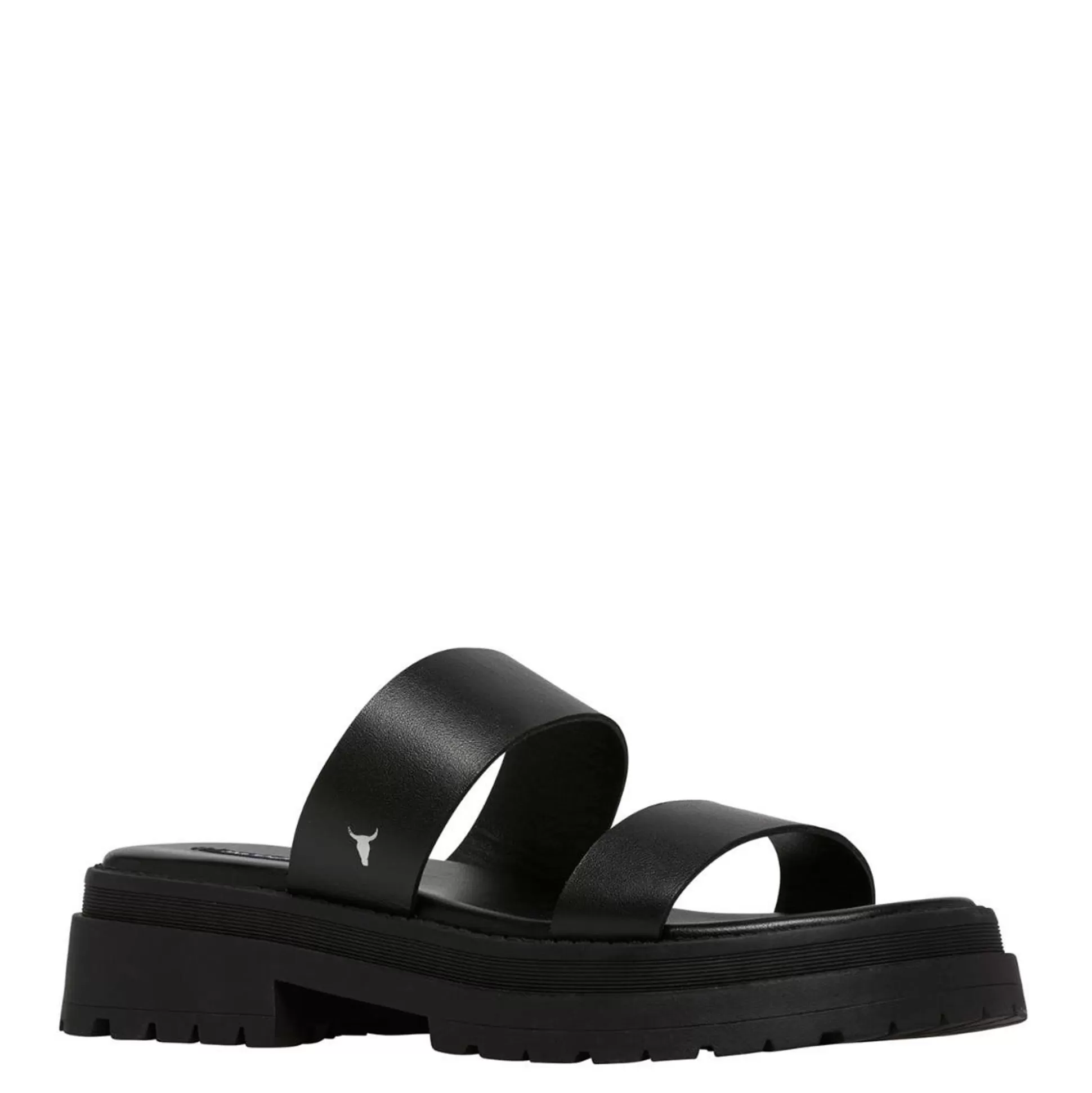 Woman Windsor Smith Chunky Sandals*Laser Black Leather Sandal