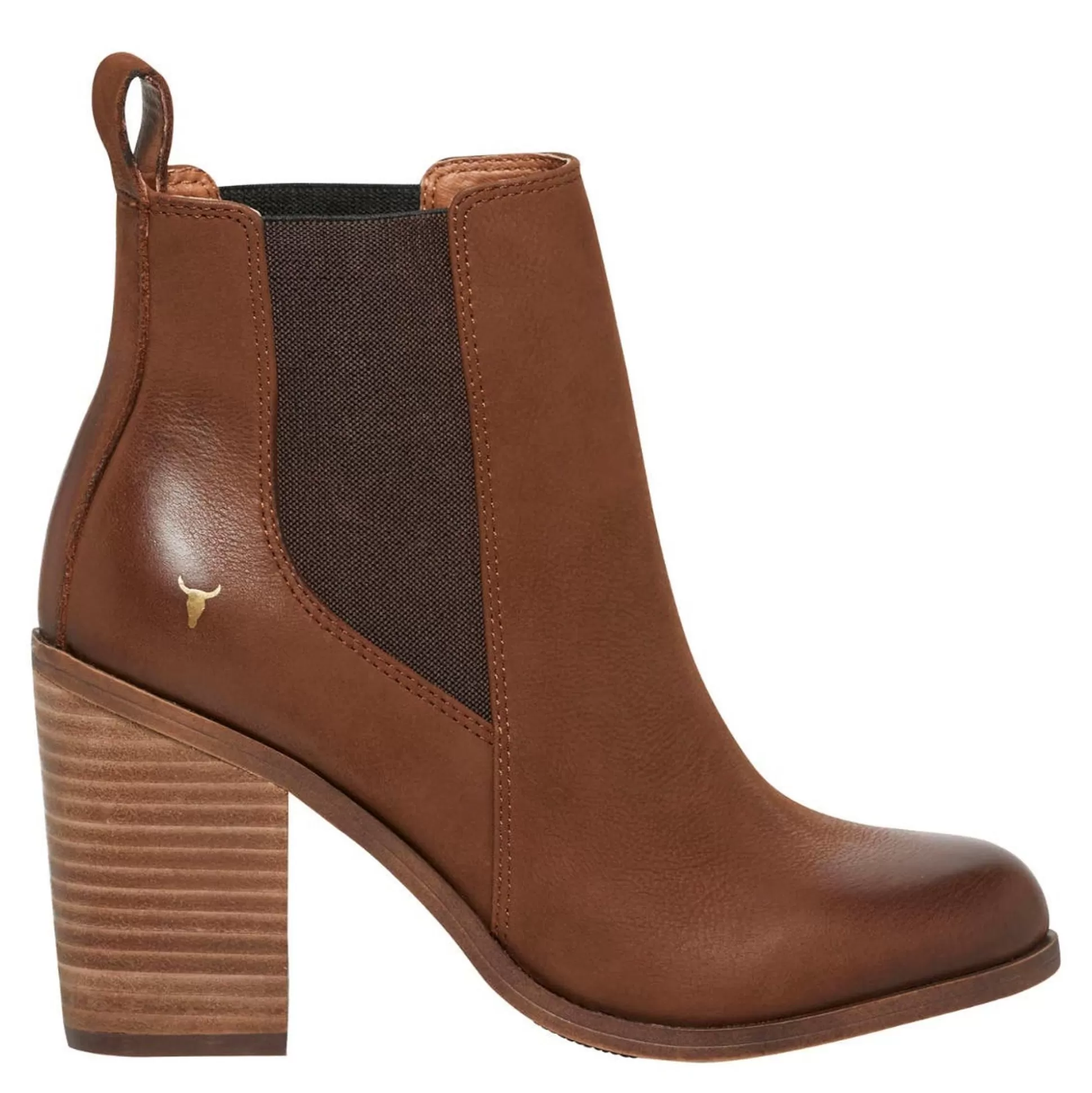 Woman Windsor Smith Mid Heel Boots*Lille Tan Leather