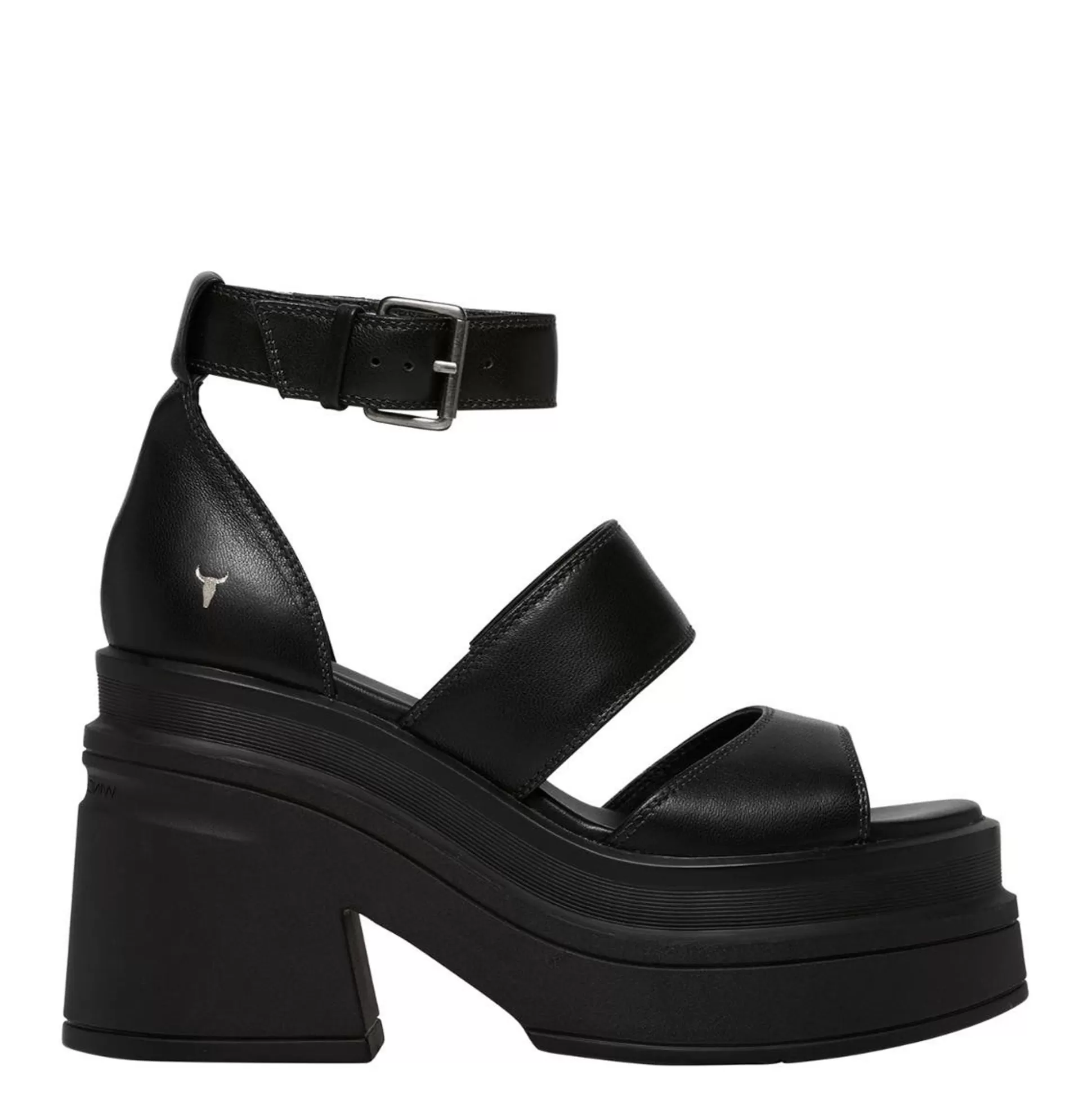 Woman Windsor Smith Platform Heels*Match Black Leather Sandal