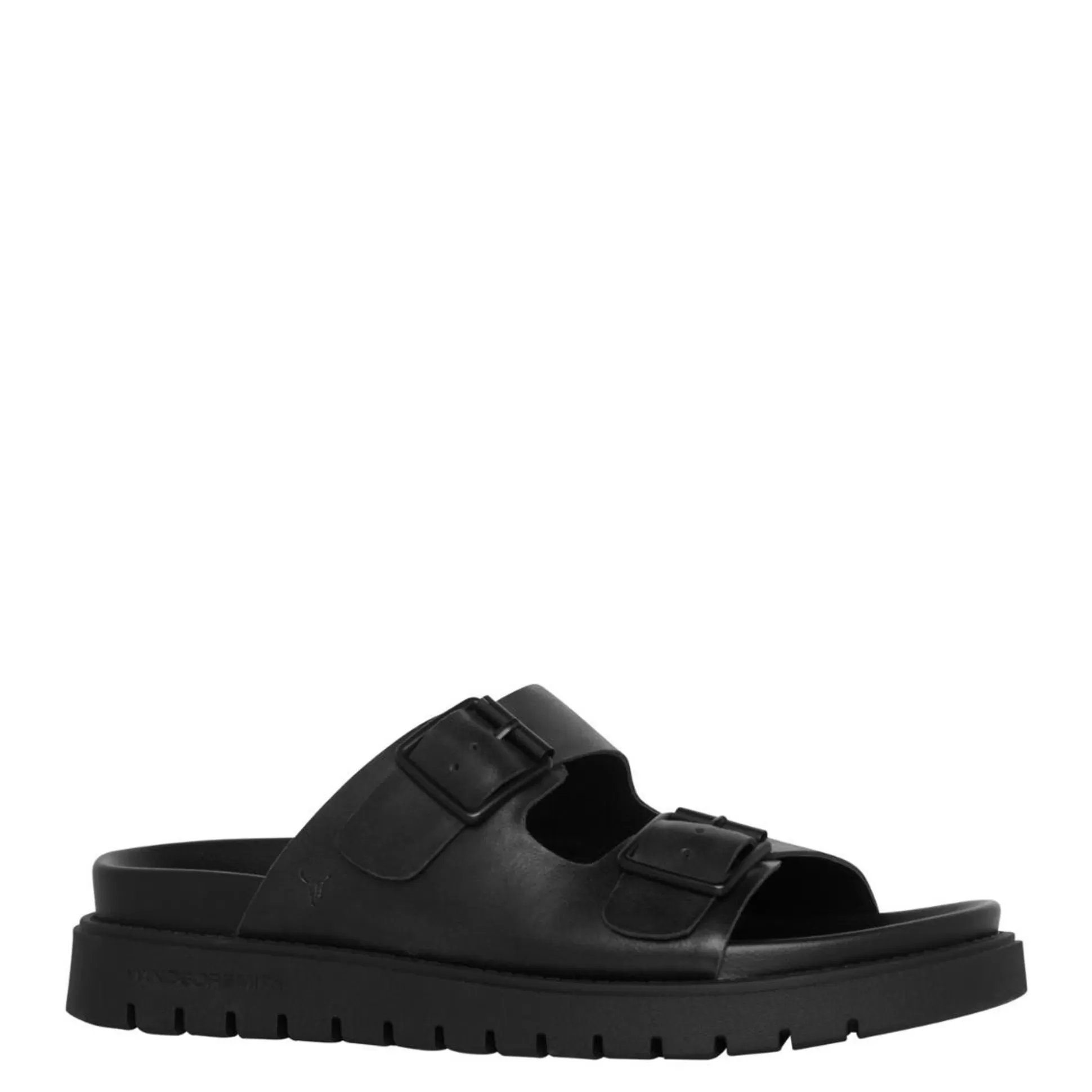 Man Windsor Smith Sandals*Reign Black Leather