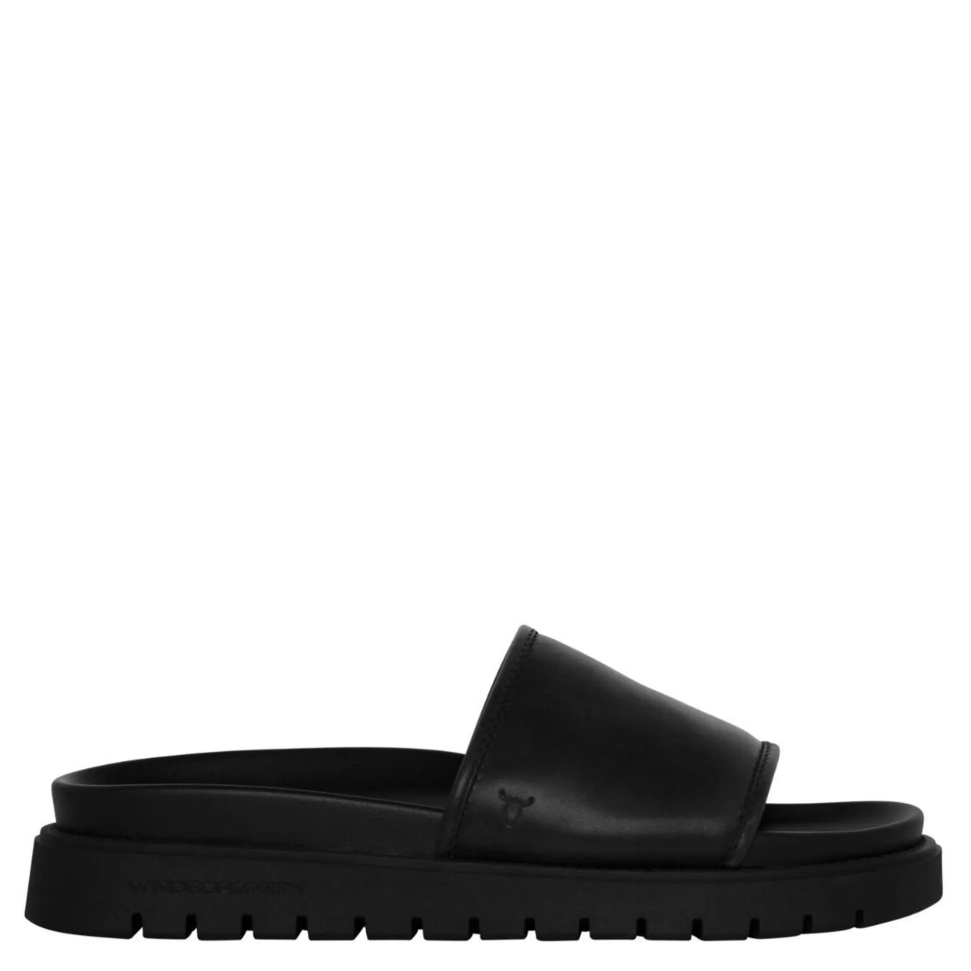 Man Windsor Smith Sandals*Rowdy Black Leather