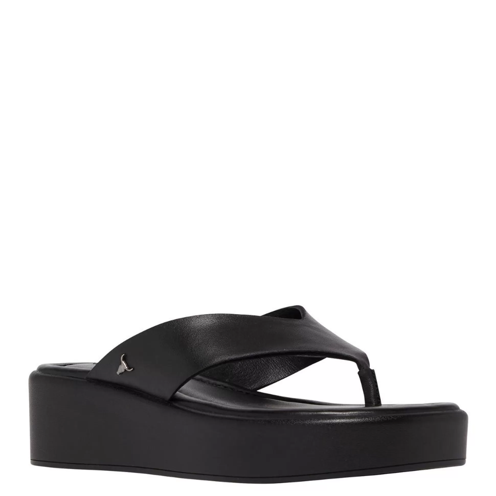 Woman Windsor Smith Chunky Sandals*Sinful Black Leather Sandal