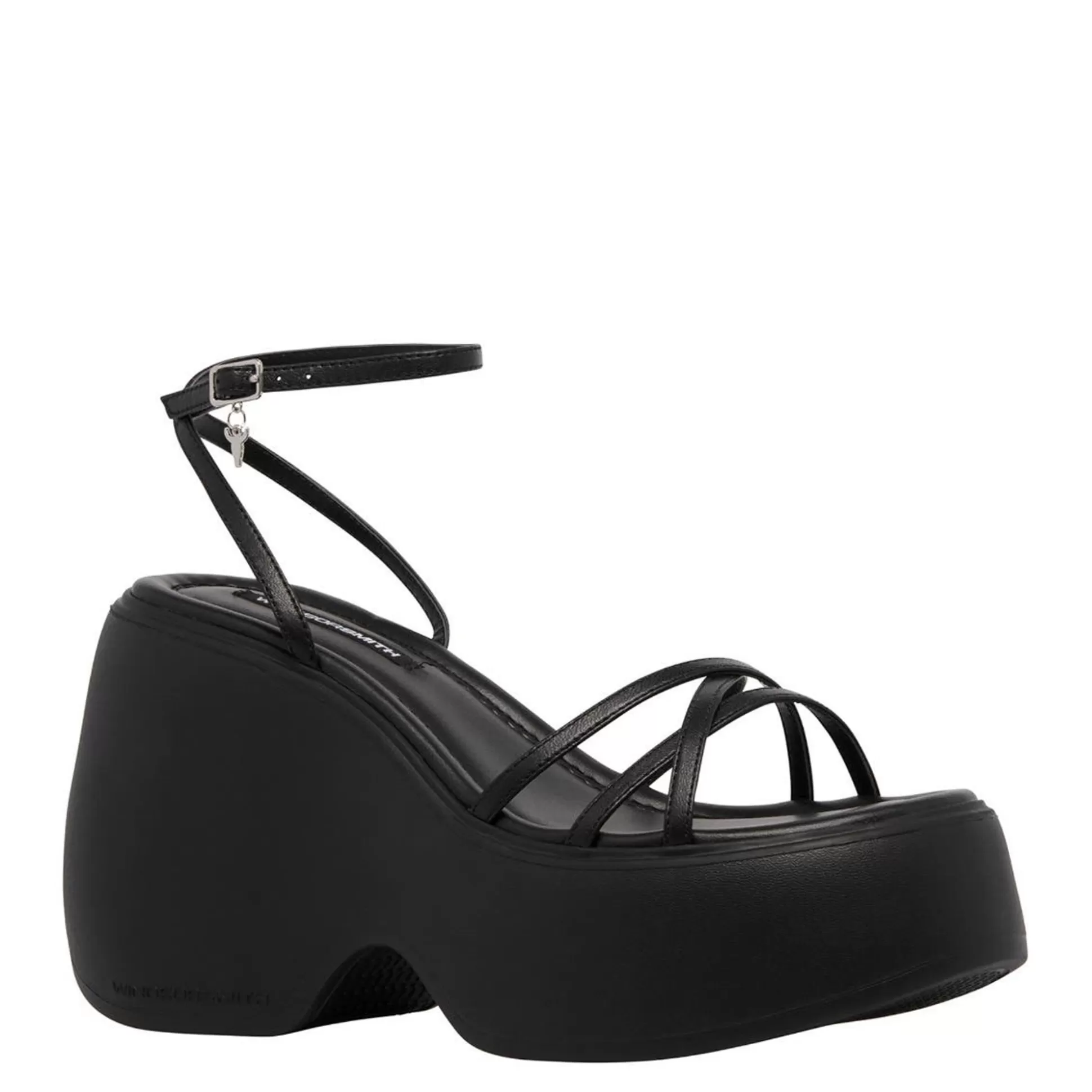 Woman Windsor Smith Chunky Sandals*Soulmate Black Platform Leather Sandal