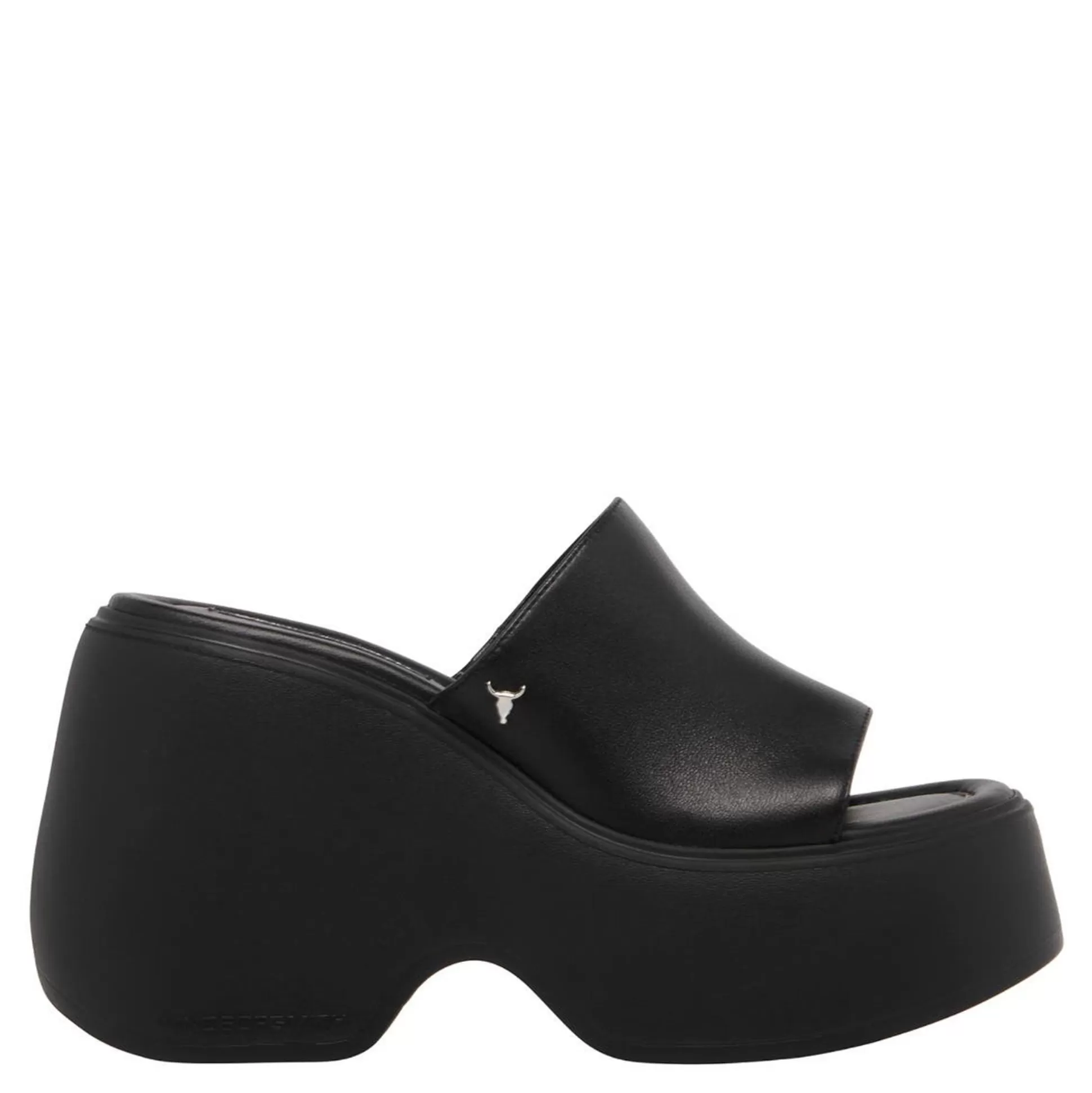 Woman Windsor Smith Chunky Sandals*Sweetie Black Leather Platform Sandals