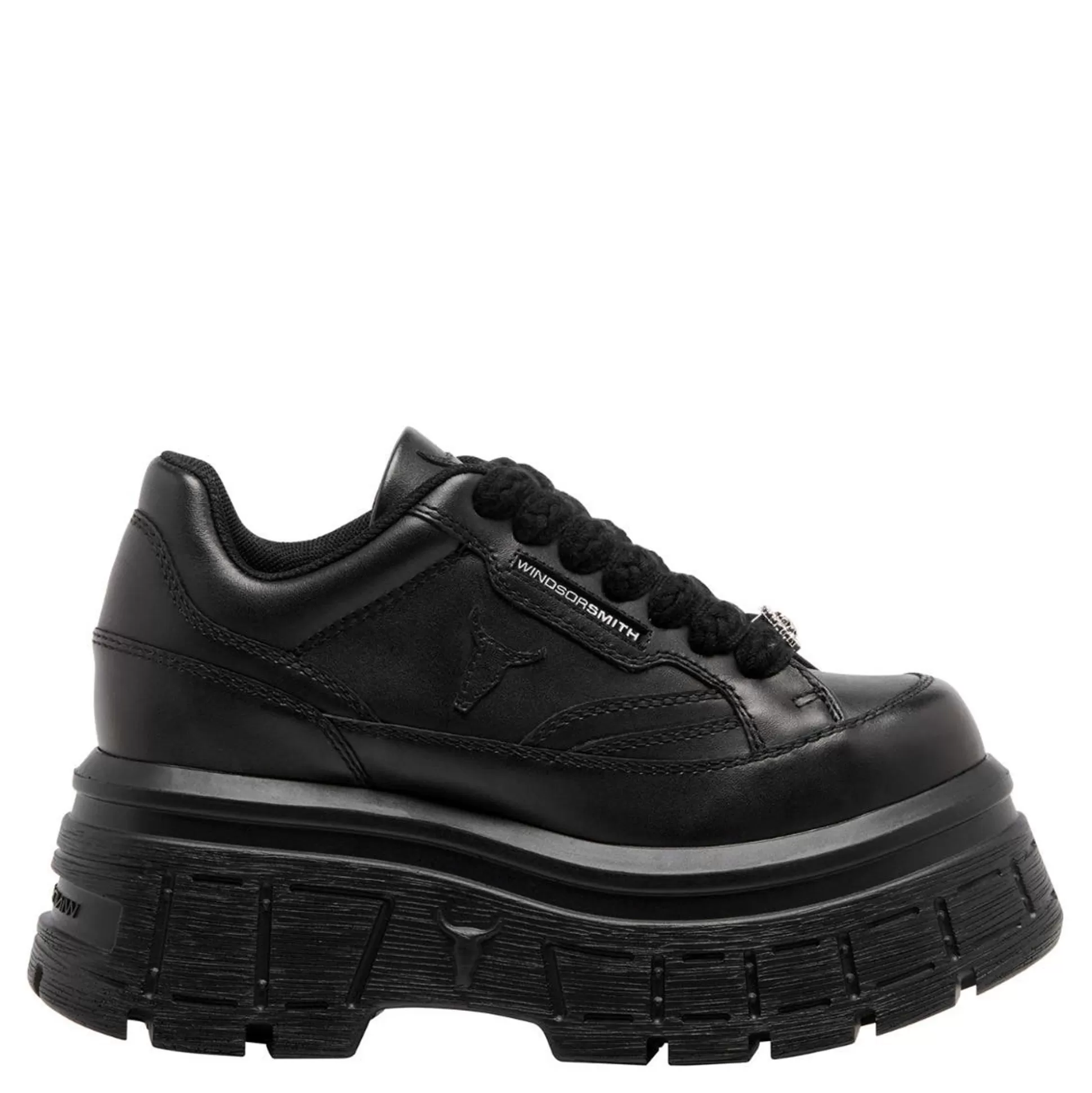 Woman Windsor Smith Sneakers*Swerve Black Leather