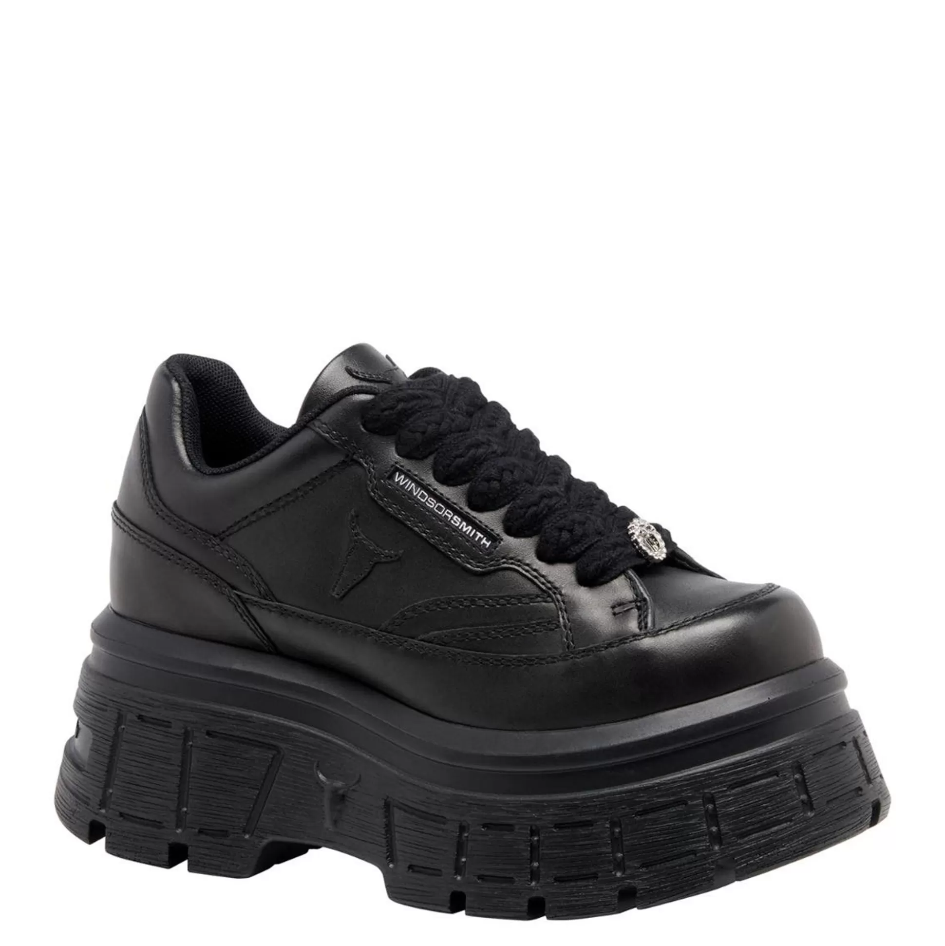 Woman Windsor Smith Sneakers*Swerve Black Leather