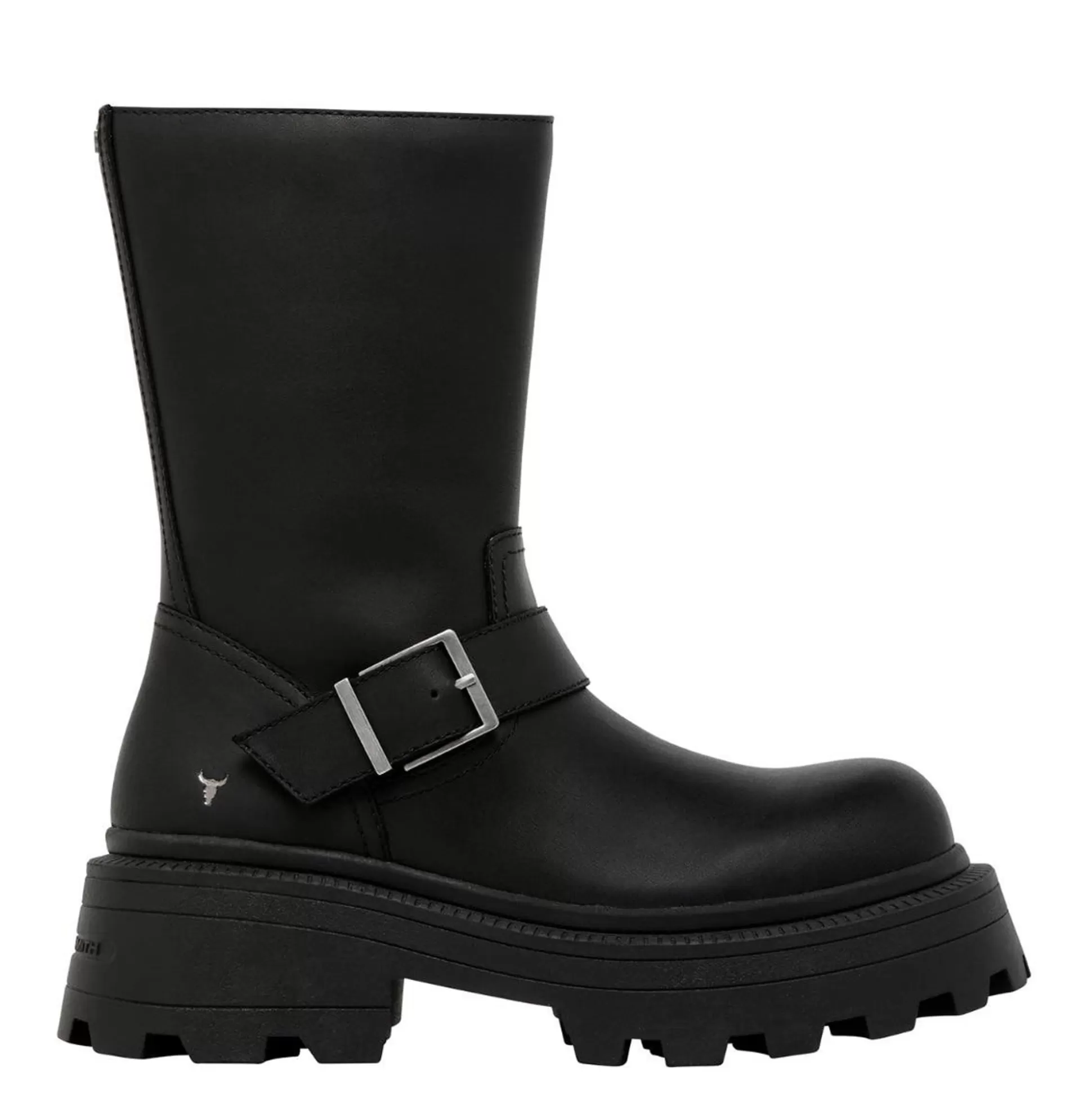 Woman Windsor Smith Platform Boots*Teasin Black Leather