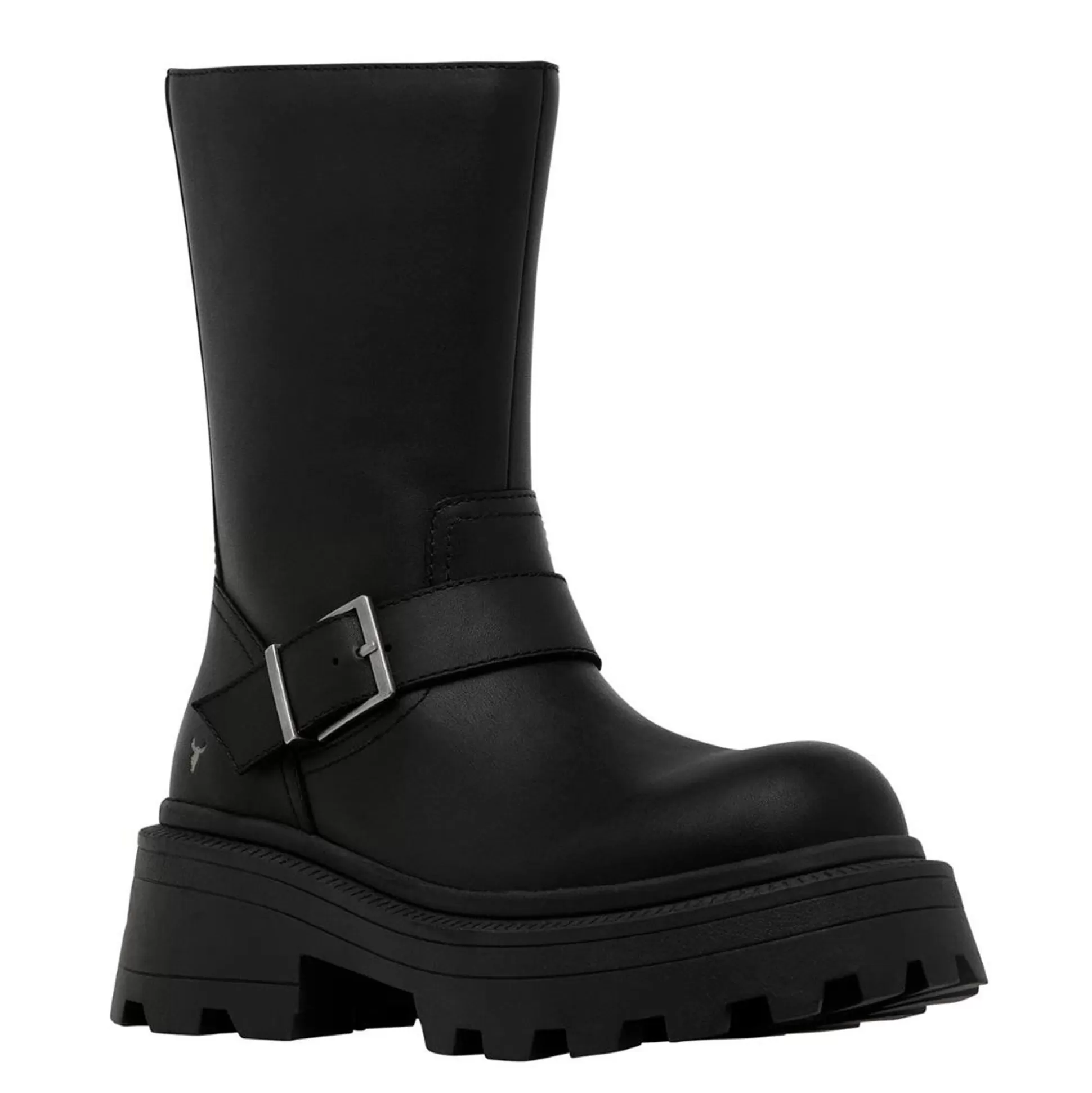 Woman Windsor Smith Platform Boots*Teasin Black Leather